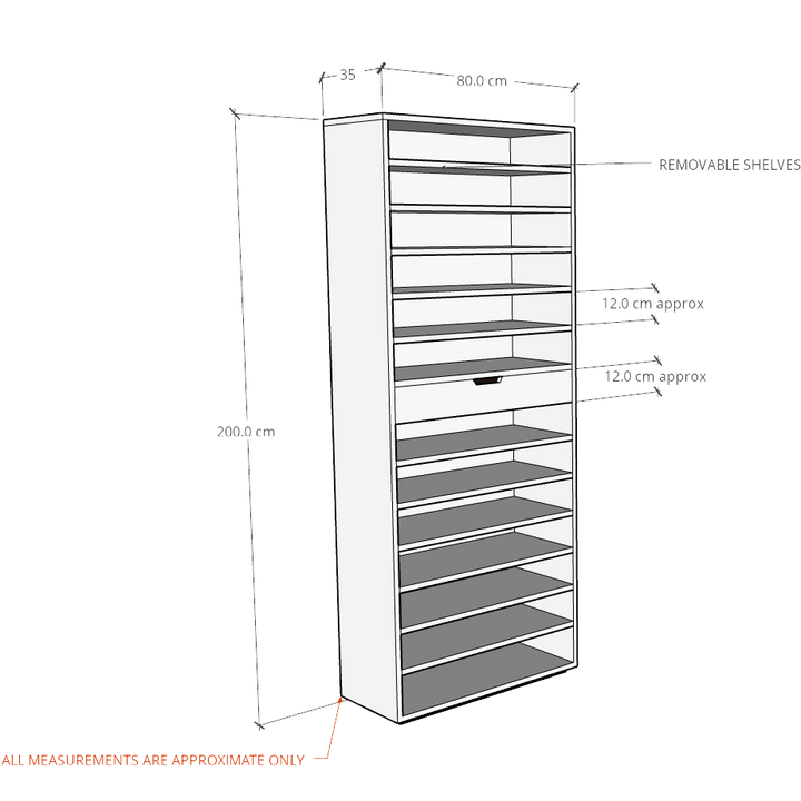 39 Pair Shoe Storage Cabinet