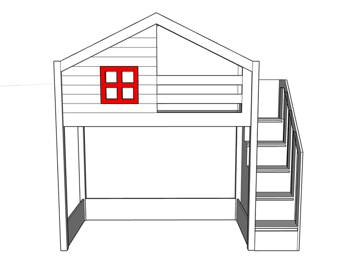 Fazi House Loft Bed