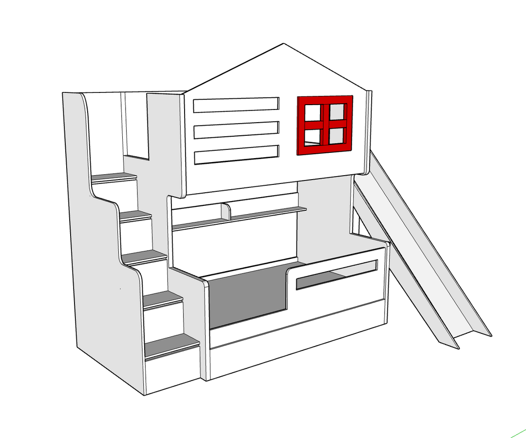 Cottage Bunk Bed, Custom Made