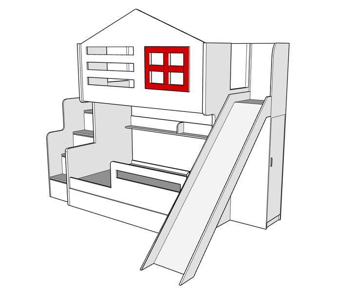 Cottage Bunk Bed, Custom Made