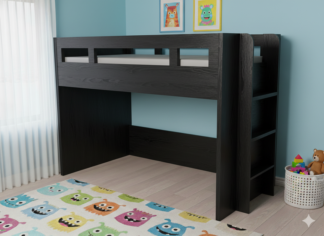 Glaze Bunk Bed with or without bottom bed, Version: B