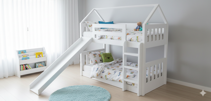 McHouse Bunk Bed with Slide