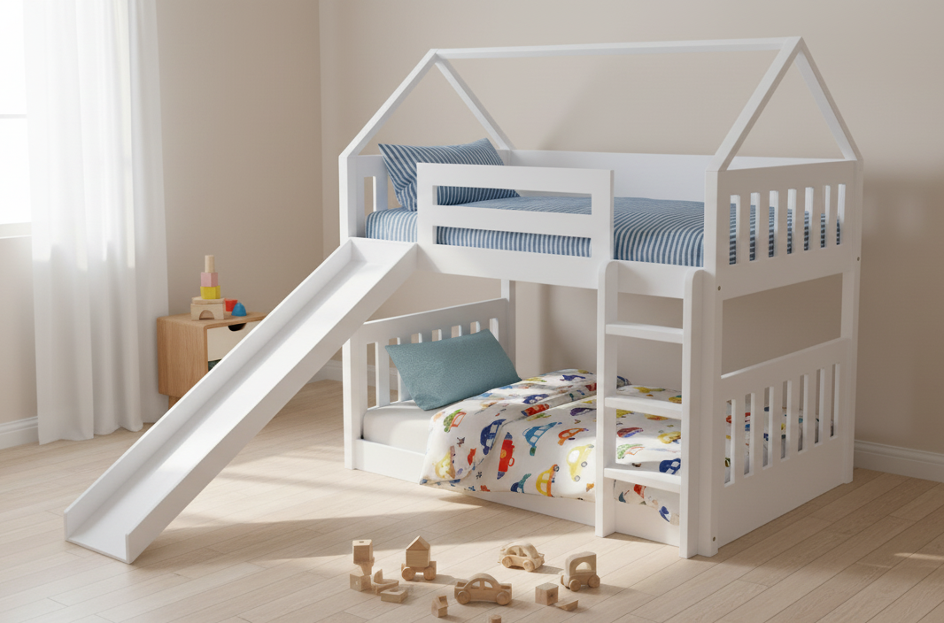 McHouse Bunk Bed with Slide