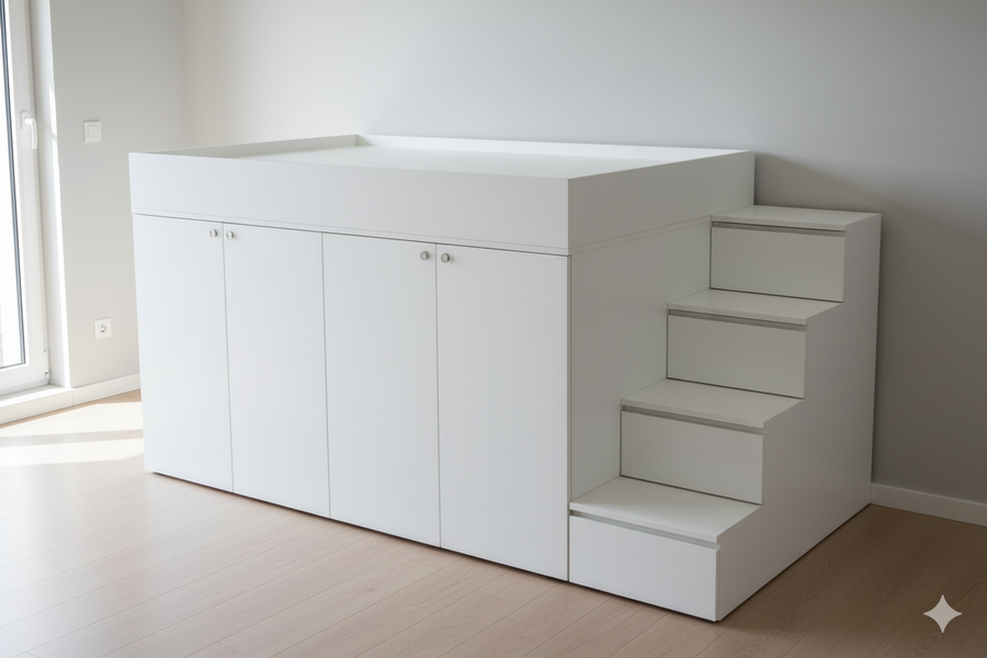 MAGA Storage Loft Bed, Custom Made