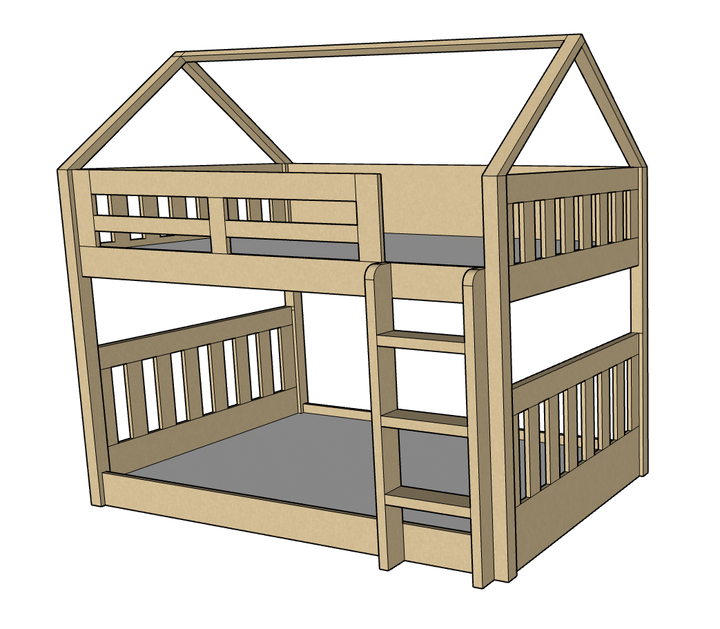 McHouse Bunk Bed, 120 x 200 cms