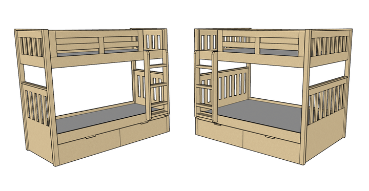 Max Bunk Bed, 90/120/150