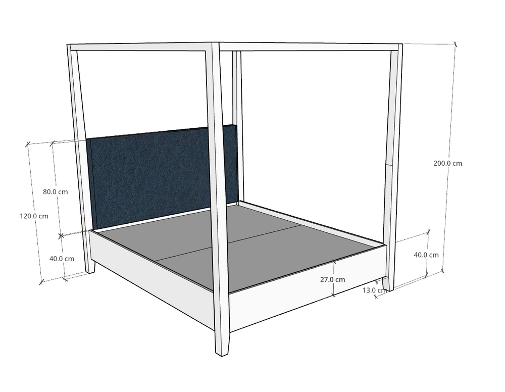 Splendor Poster Bed - Classic Furniture Dubai UAE