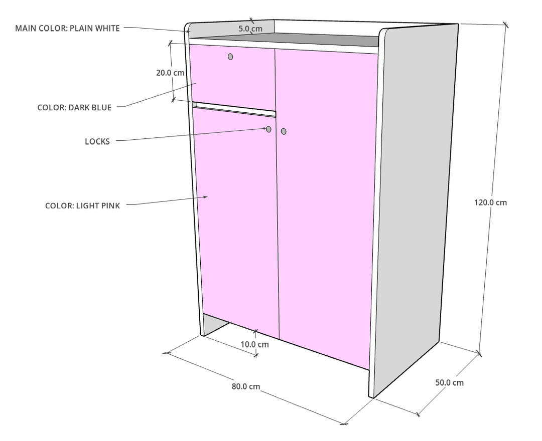 STUDENT WARDROBE LOCKER CUPBOARD CUSTOM MADE IN DUBAI UAE