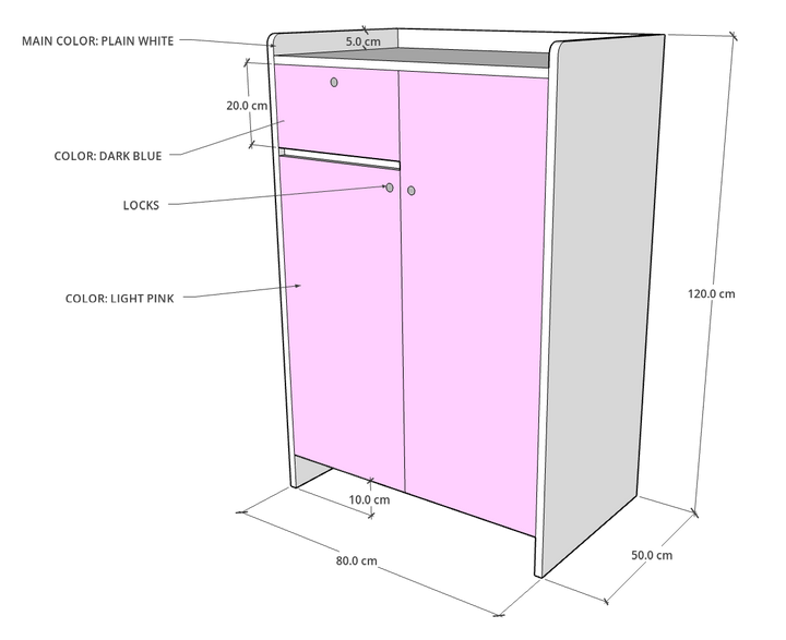 STUDENT WARDROBE LOCKER CUPBOARD CUSTOM MADE IN DUBAI UAE
