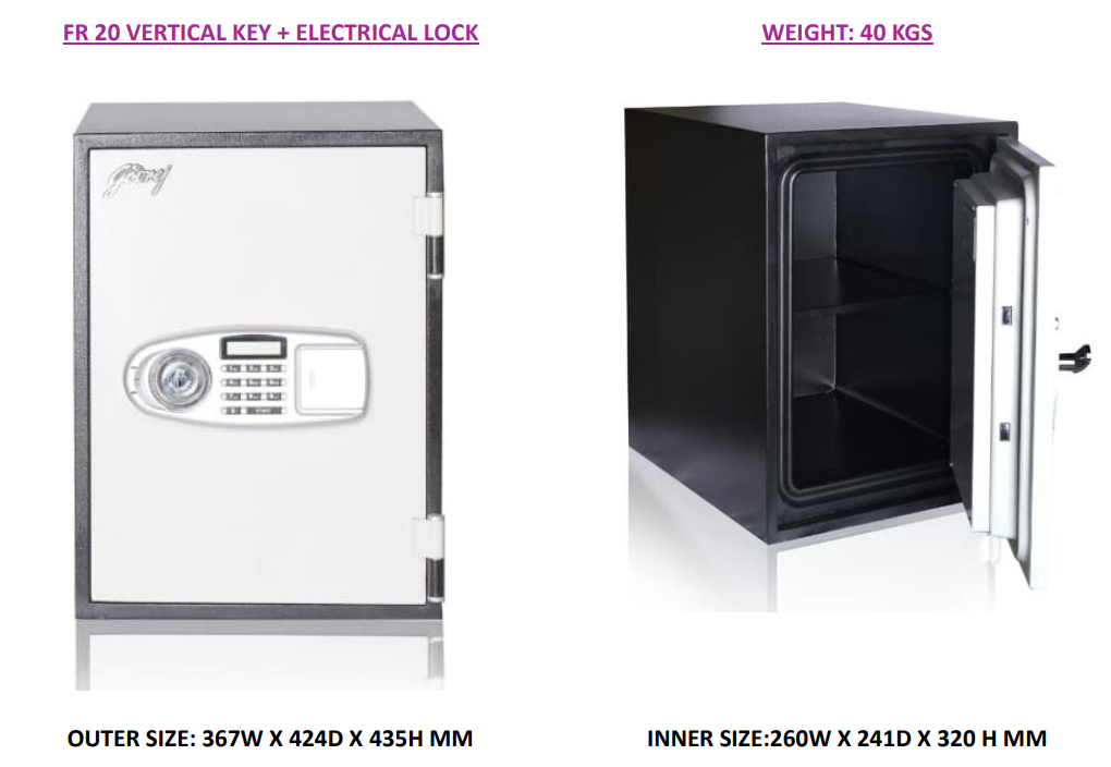 Godrej Fire Resistant Safes