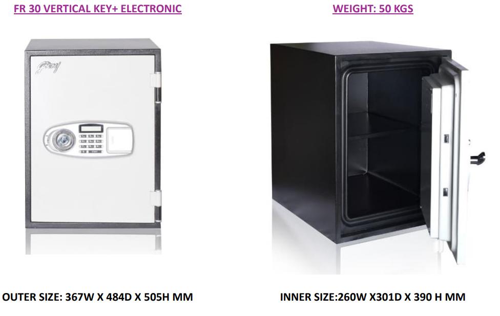 Godrej Fire Resistant Safes