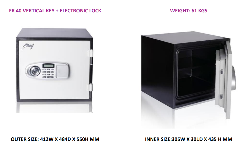 Godrej Fire Resistant Safes