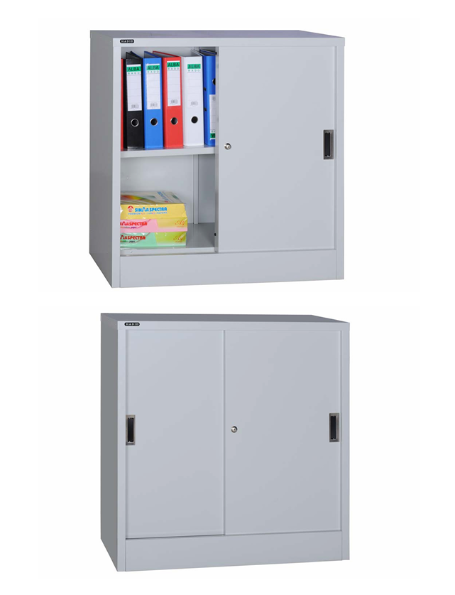 Steel Sliding Door Low Height Cupboard, Heavy Duty