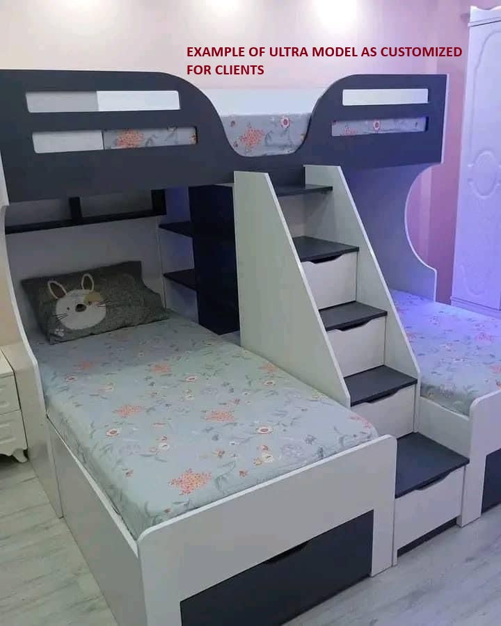 Ultra Bunk Bed with 3 Beds, Custom Made