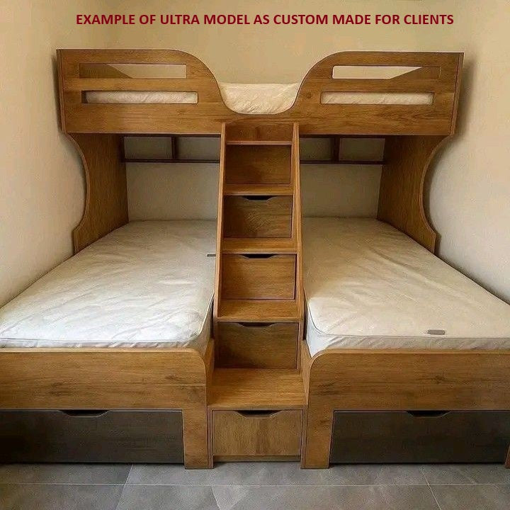 Ultra Bunk Bed with 3 Beds, Custom Made