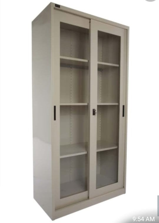 Steel Cupboard with sliding glass door, Heavy duty, 0.7mm