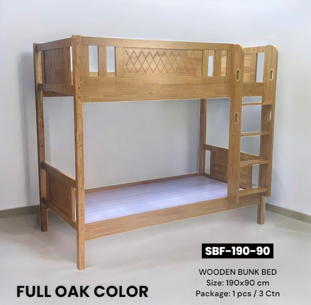 SB Wooden Bunk Bed, 90 x 190 cms, Ready Made