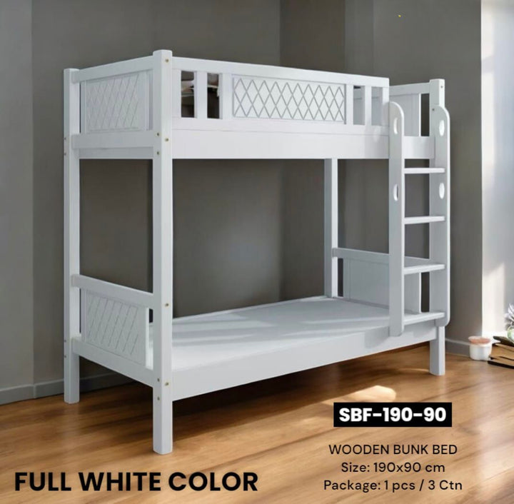 SB Wooden Bunk Bed, 90 x 190 cms, Ready Made