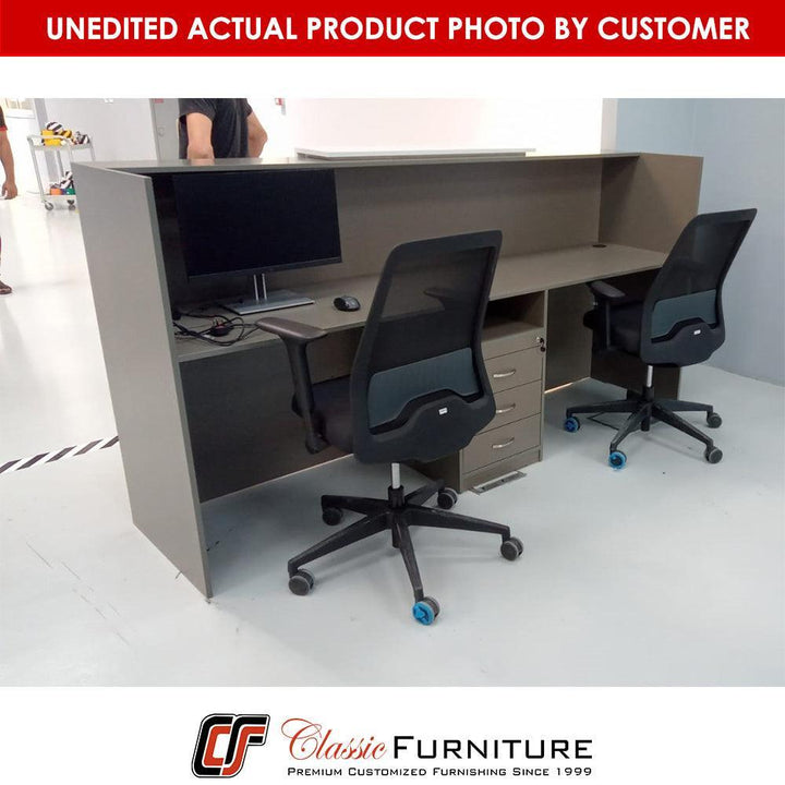 Ace Reception Counter for 2 persons, Custom - Classic Furniture Dubai UAE