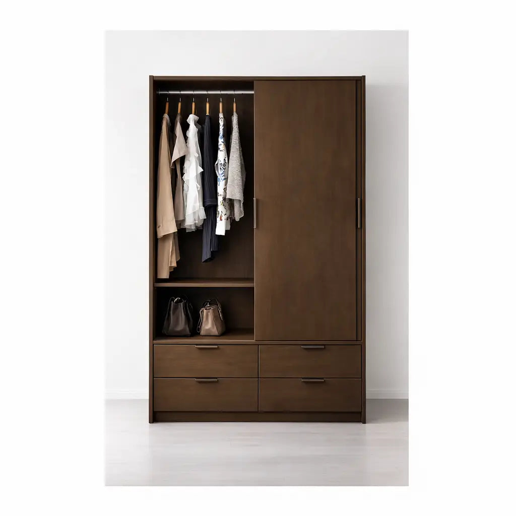 Sliding Door Wardrobe, 2 Door (120 cms), Custom Made