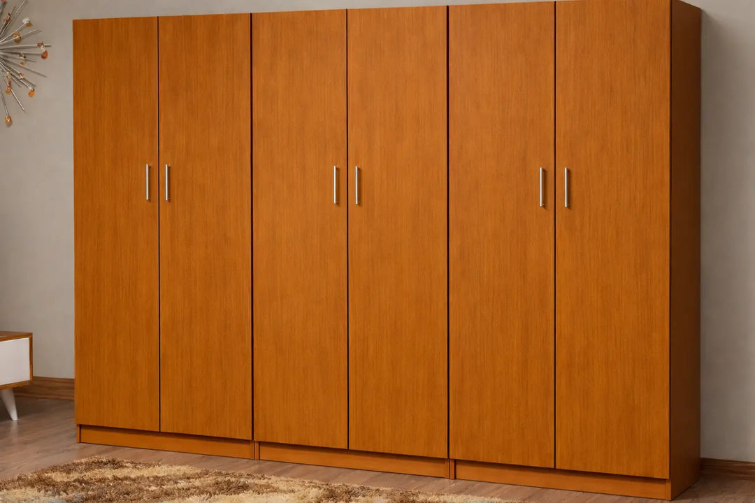 Wardrobe, 6 Door, MDF Custom