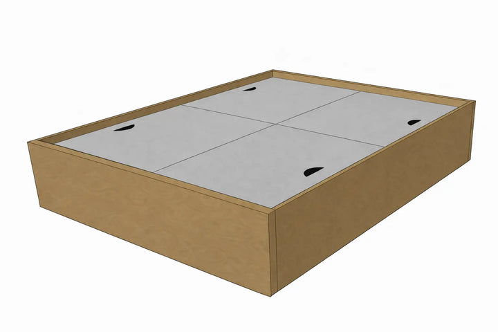 Bed Base with Box Storage, Custom Made