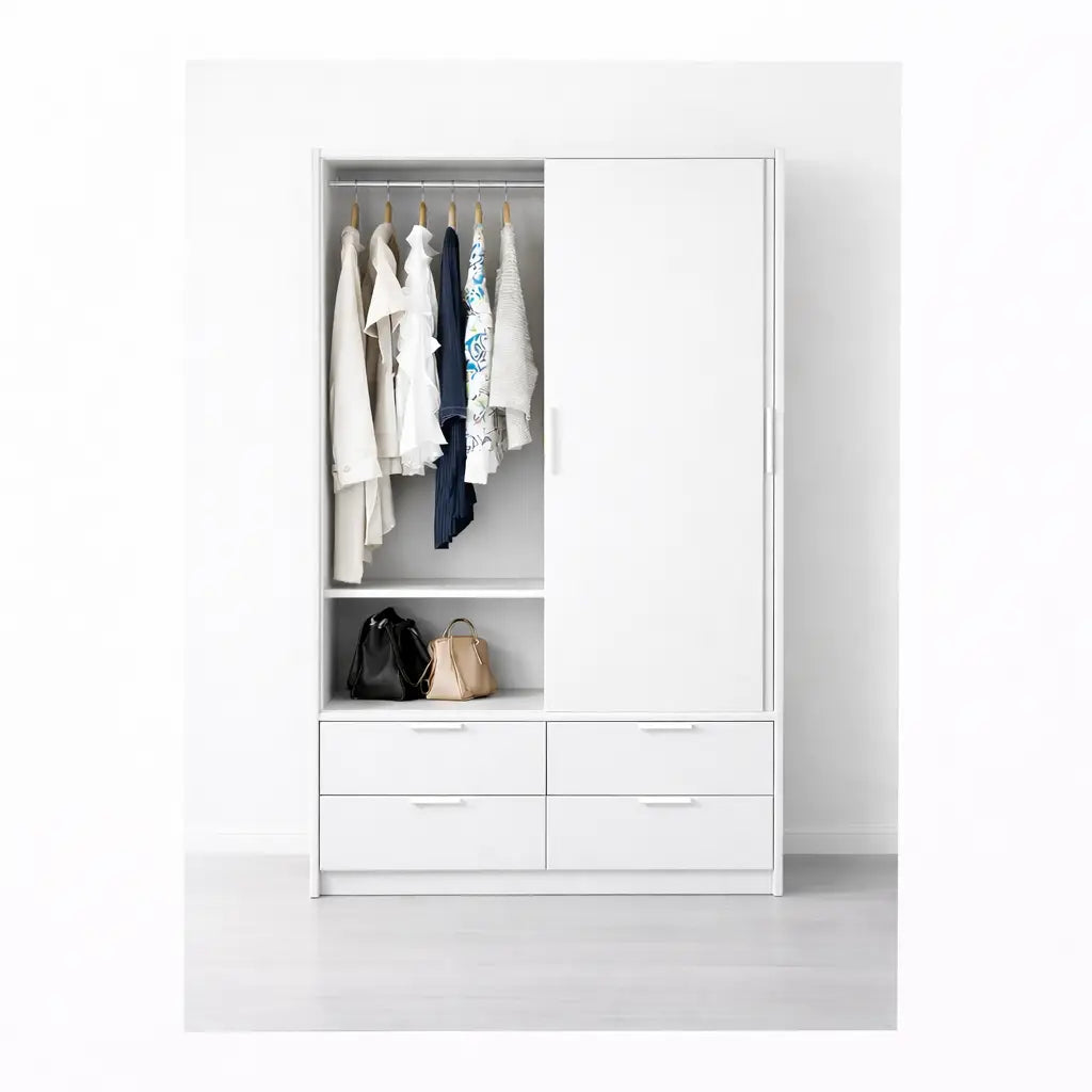 Sliding Door Wardrobe, 2 Door (120 cms), Custom Made