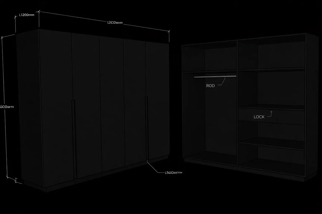 CF 4 Door Wardrobe, Custom Made
