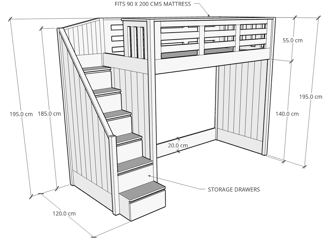 Catalina Bunk Bed - Classic Furniture Dubai UAE