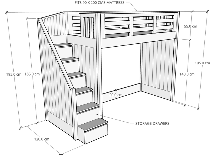 Catalina Bunk Bed - Classic Furniture Dubai UAE