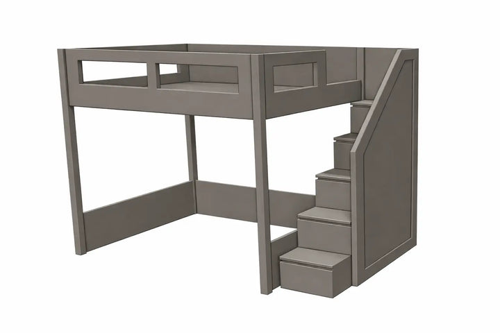 Elega Loft Bed, fits Queen 150 x 200 cms Mattress