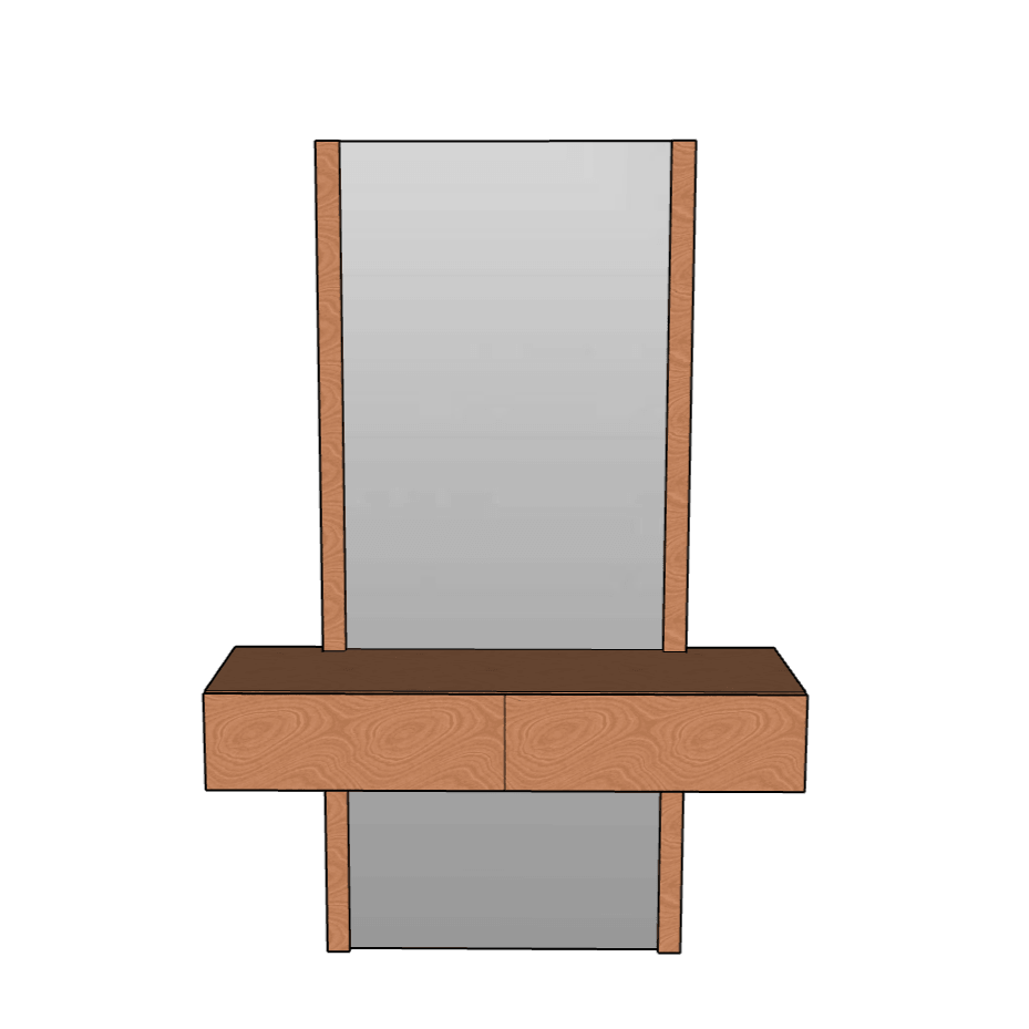 Claire Wall Mounted Dresser - Classic Furniture Dubai UAE