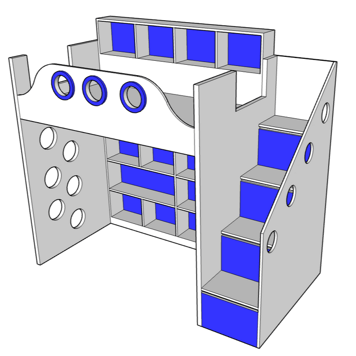 Coral Bunk bed - Classic Furniture Dubai UAE