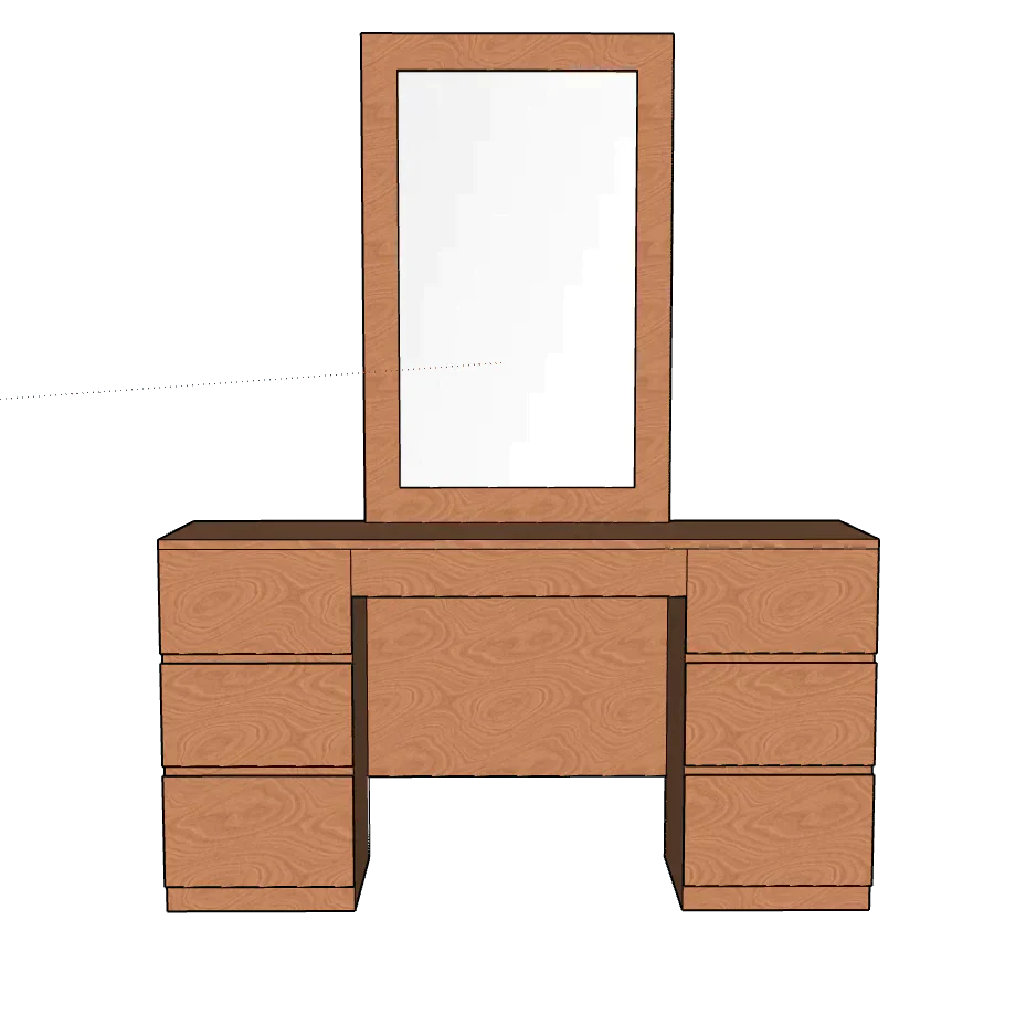 Dresser with Mirror, CD10 - Classic Furniture Dubai UAE