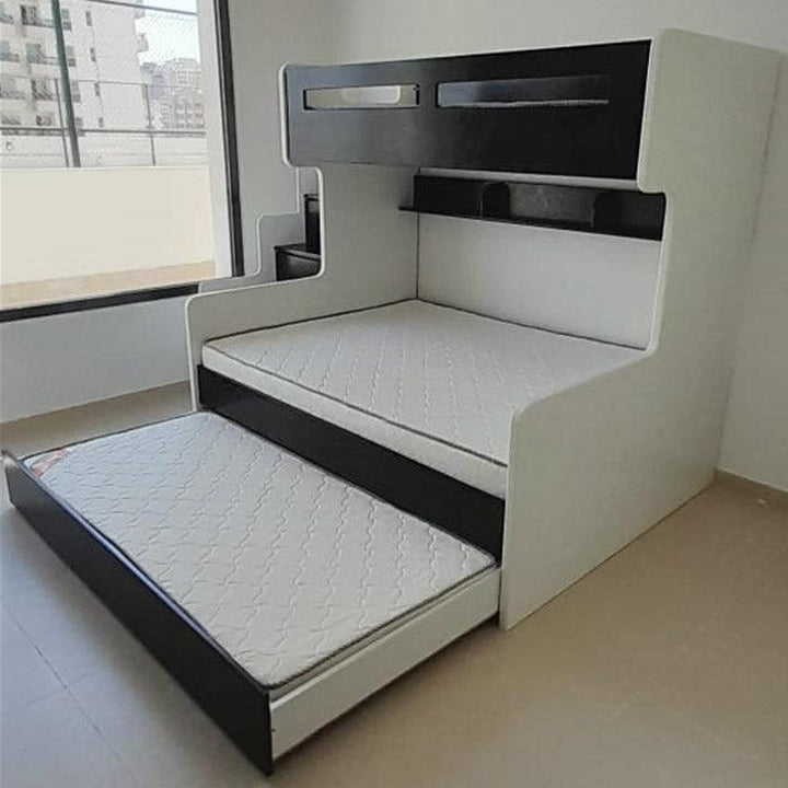 Future Bunk Bed, Single over Twin/Queen Bed with pullout drawer - Classic Furniture Dubai UAE