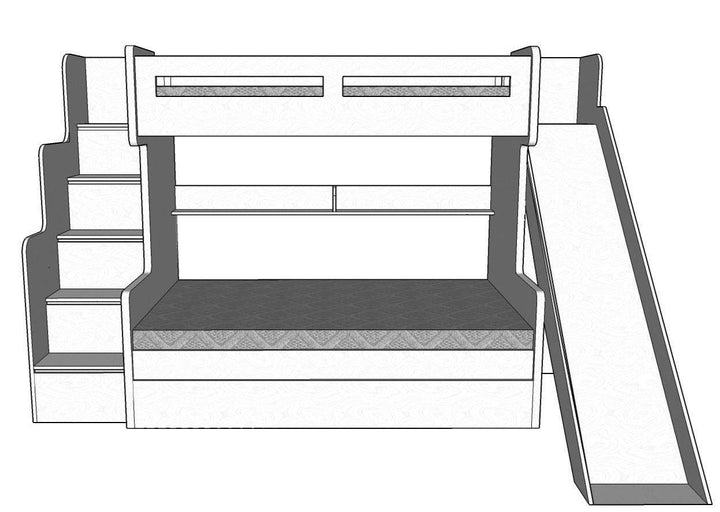 Future Bunk Bed with Slide Cabinet - Classic Furniture Dubai UAE