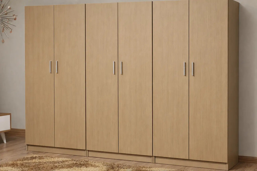 Wardrobe, 6 Door, MDF Custom