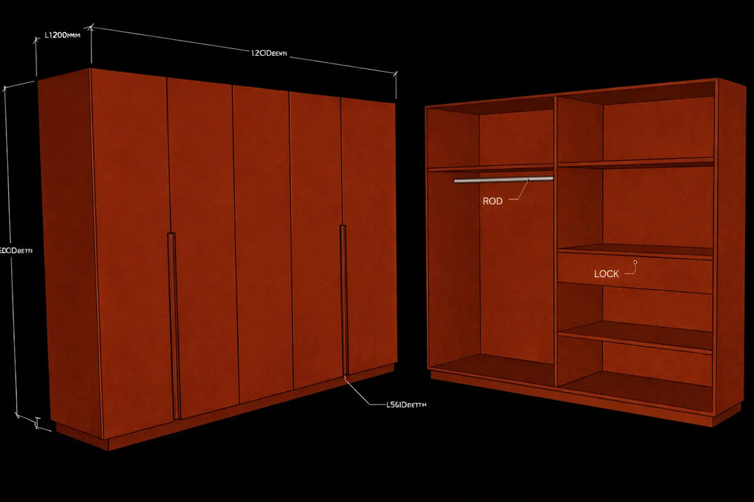 CF 4 Door Wardrobe, Custom Made