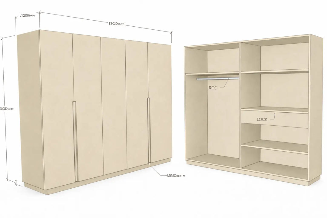 CF 4 Door Wardrobe, Custom Made