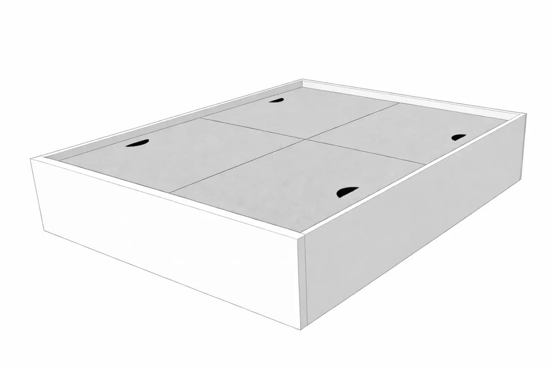 Bed Base with Box Storage, Custom Made