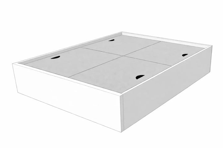 Bed Base with Box Storage, Custom Made