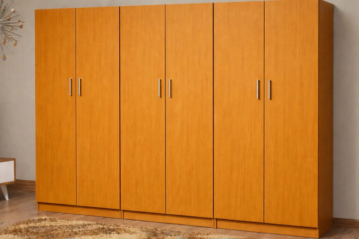 Wardrobe, 6 Door, MDF Custom