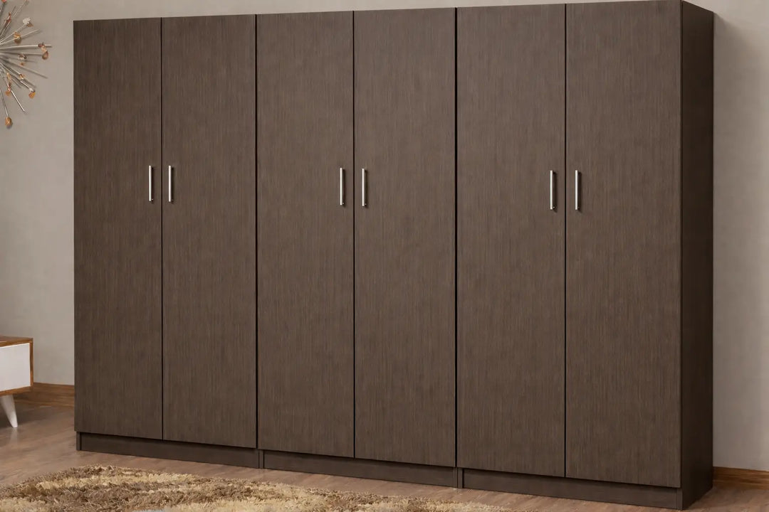Wardrobe, 6 Door, MDF Custom