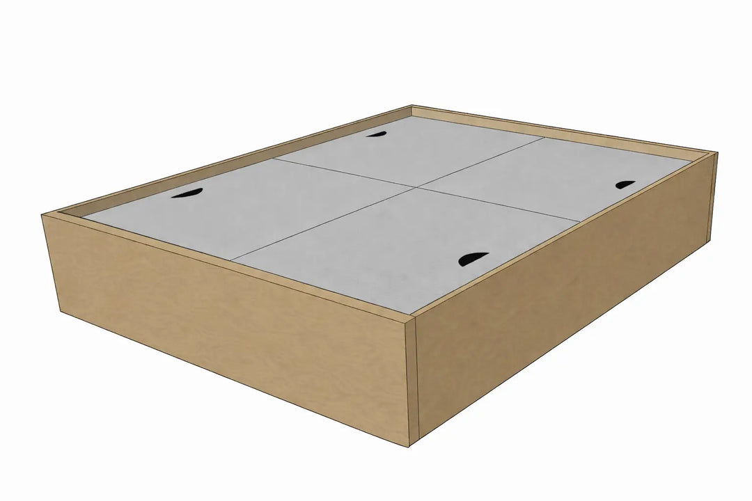 Bed Base with Box Storage, Custom Made