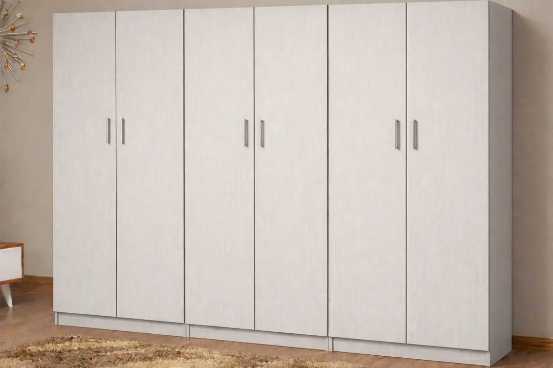 Wardrobe, 6 Door, MDF Custom