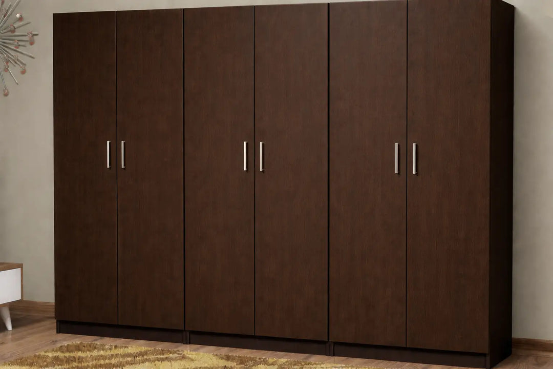 Wardrobe, 6 Door, MDF Custom