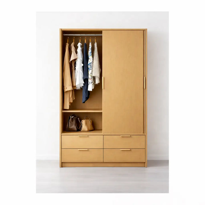 Sliding Door Wardrobe, 2 Door (120 cms), Custom Made