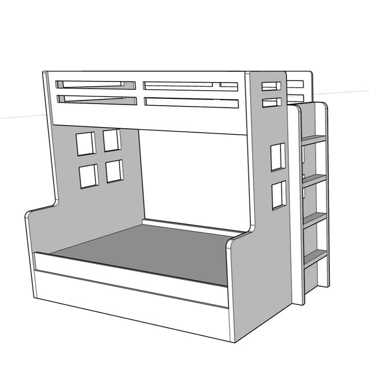 Nexa Bunk Bed - Classic Furniture Dubai UAE