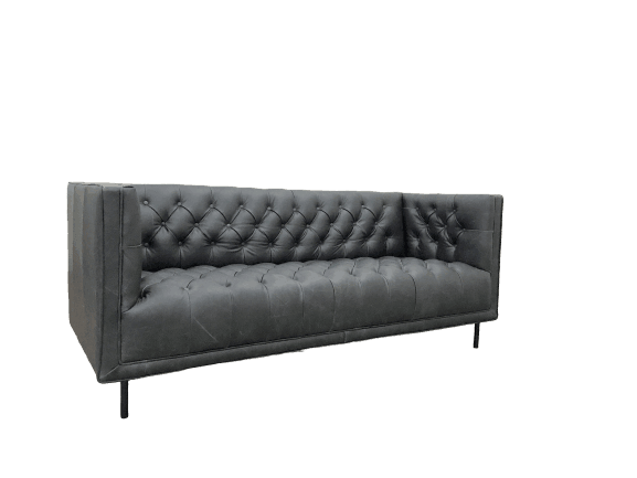 Sofa, Fiara, Chesterfield Genuine Leather - Classic Furniture Dubai UAE