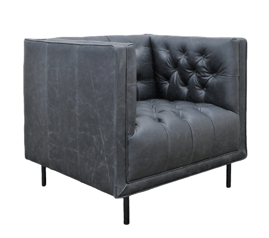 Sofa, Fiara, Chesterfield Genuine Leather - Classic Furniture Dubai UAE